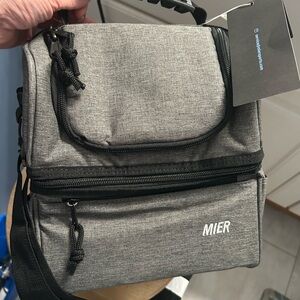 Gray Men's Crossbody Bag
